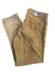 Faherty Brand Men Regular fit Casual Corduroy Pants 36 / 32 Brown Solid Stretch