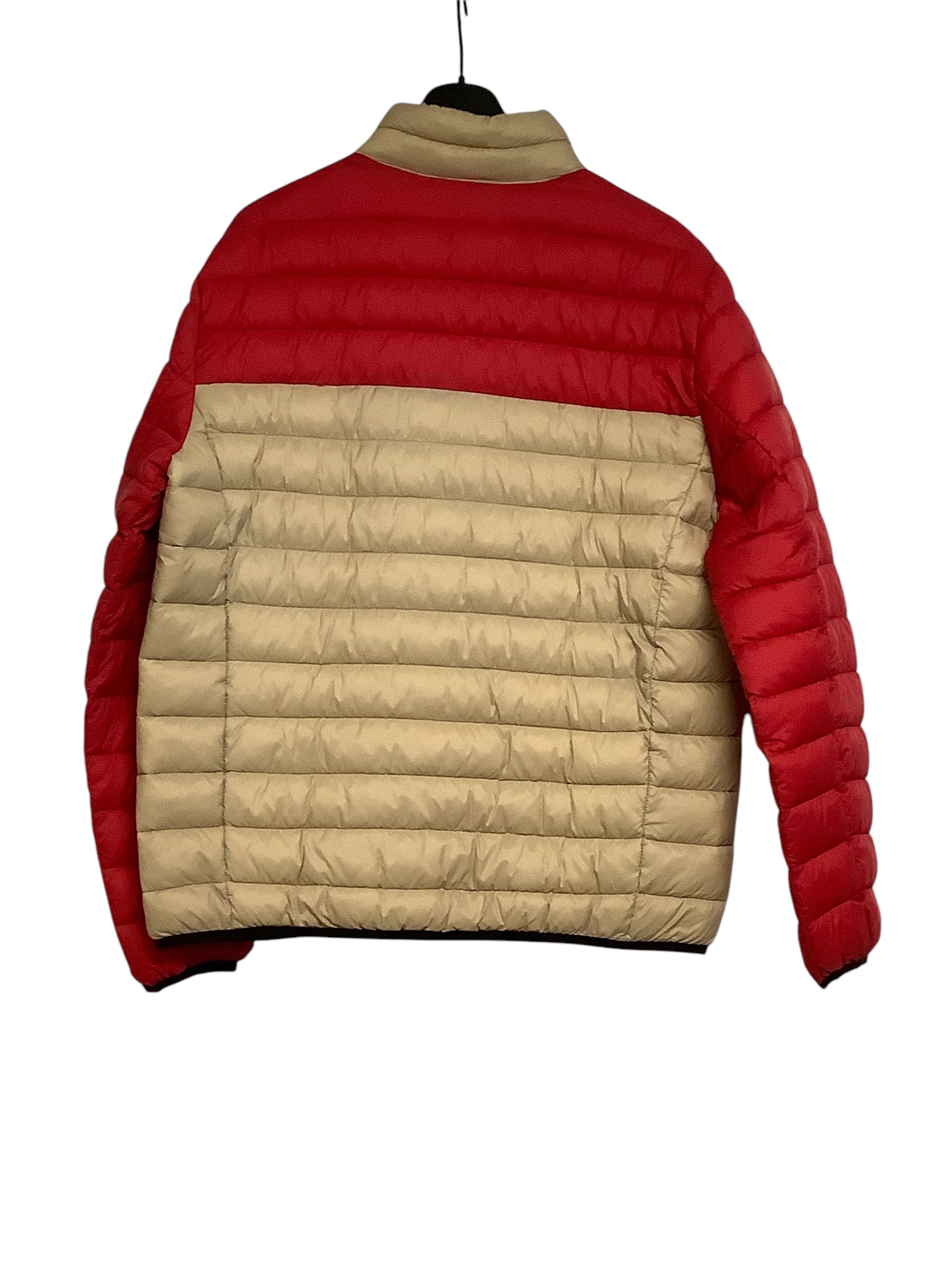 Club Room Mens Packable Puffer Jacket Large Red / Tan