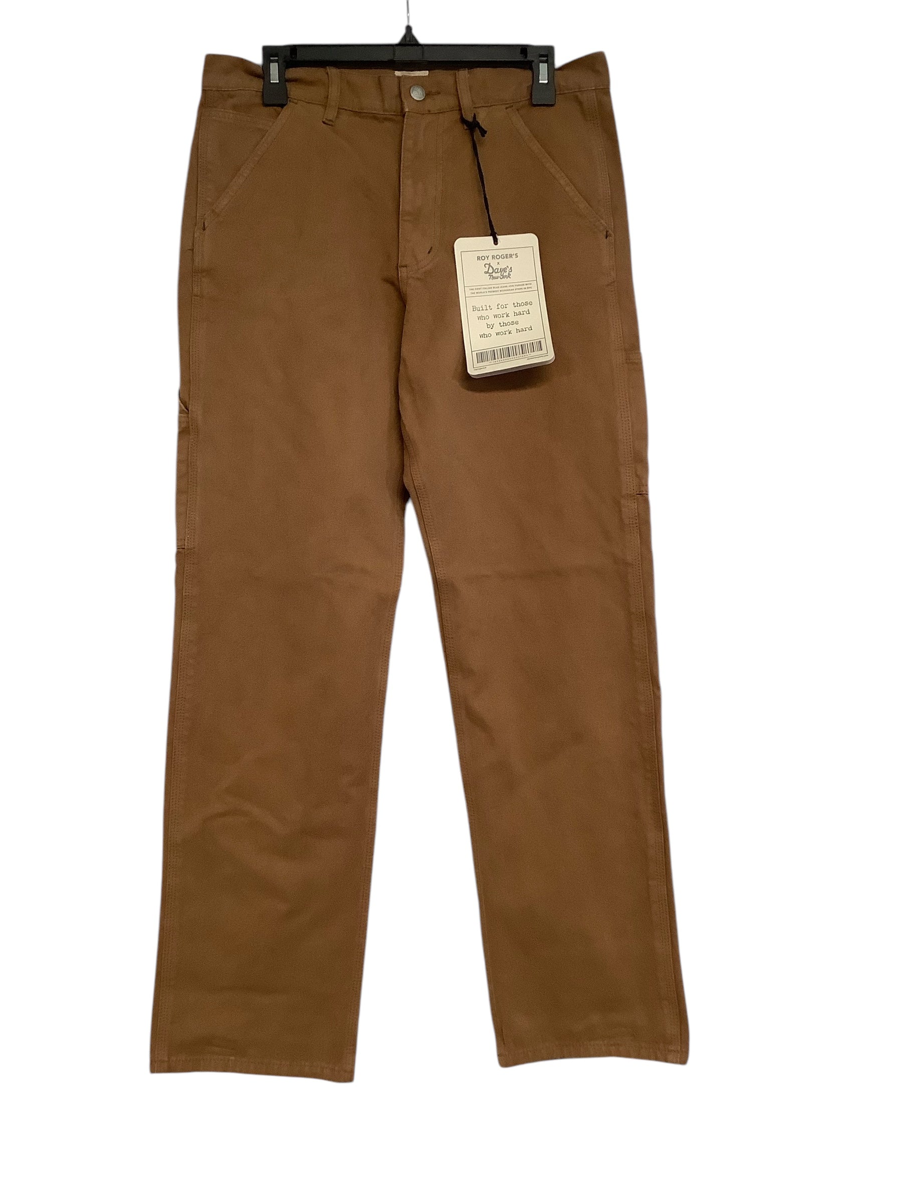 Roy Roger's x Dave's New York Statement Cotton Pants Size 29 / 32 Rustic Brown
