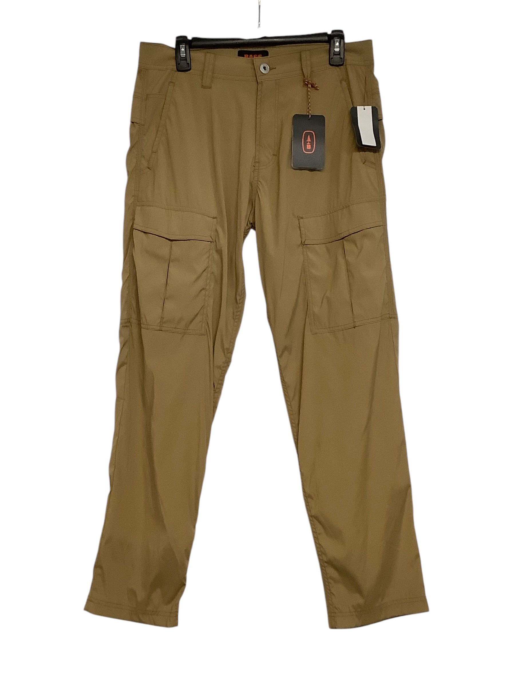 BASS OUTDOOR Men's Essential Tech Cargo Pants Size 34 x 30 Kelp Tan