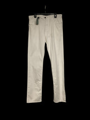 Canali Mens Garment Dyed Regular Fit 5 Pocket Pants EU 52 US 34 White