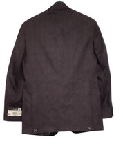 Sean John Mens Regular Fit Sport Coat Blazer 40L Wine Burgundy Plaid