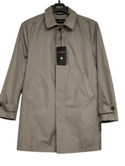 Lauren Ralph Lauren Mens Raincoat Coat 36S Black White Houndstooth
