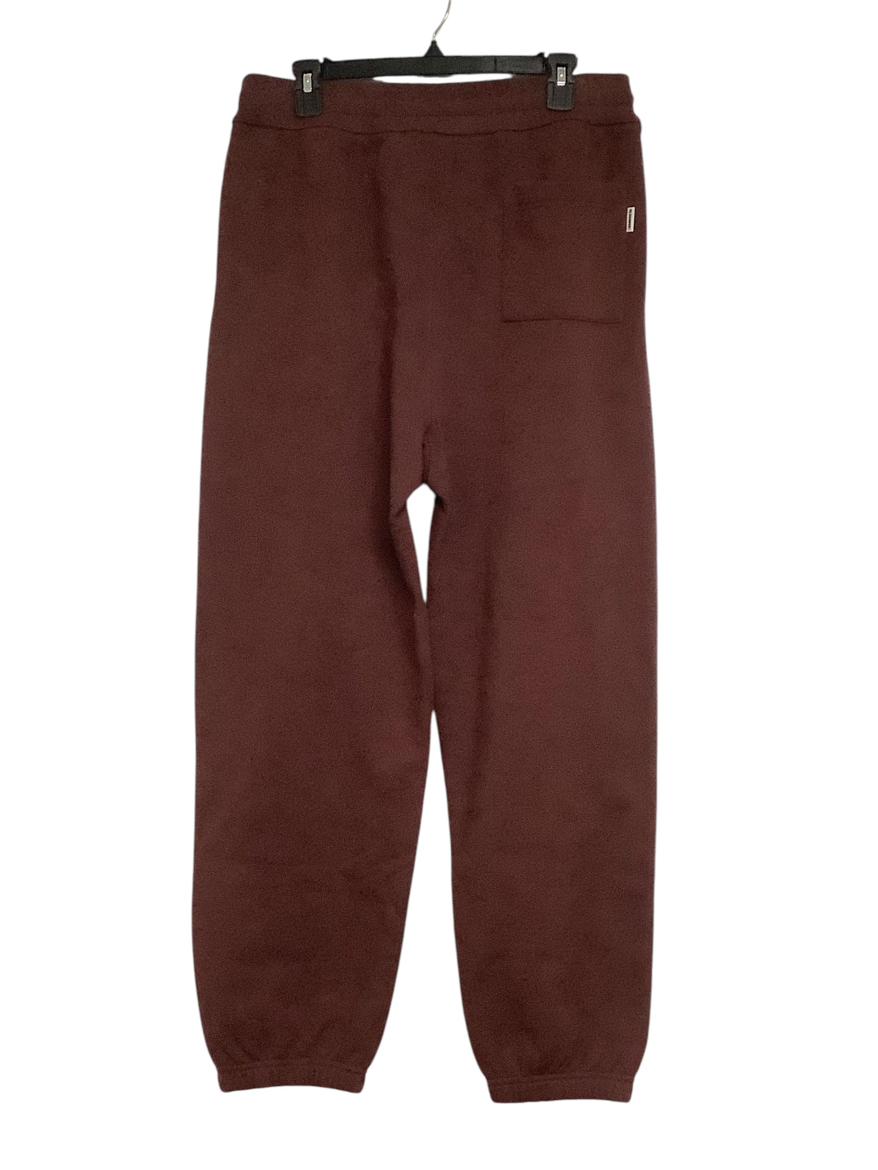 Jil Sander Mens drawstring cotton track sweat pants Small Dark Red