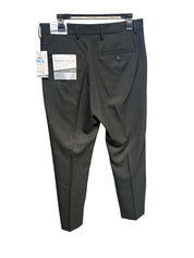 Perry Ellis Mens Modern fit Dress Pants 34 / 30 Black Solid