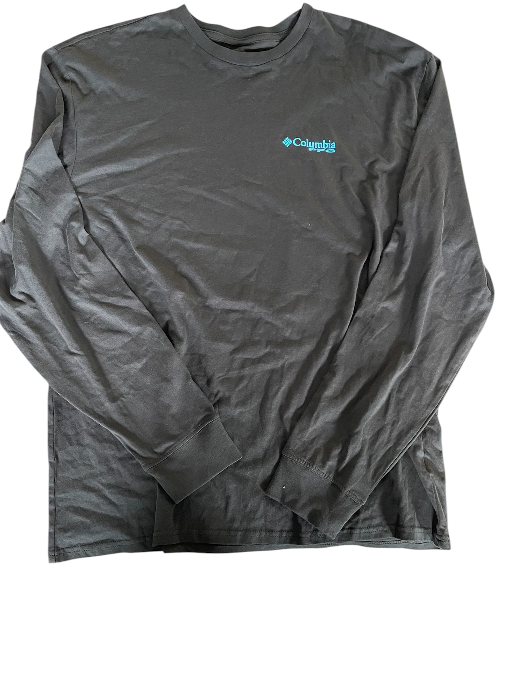 Columbia Mens Regular fit Long Sleeve T-Shirt Shirt XL Black Solid