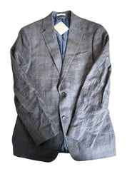 Bar Iii Mens Slim fit Blazer 36 R Black Plaid