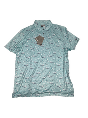 Pga Tour Mens Regular fit Short Sleeve Polo Shirt XXL Blue