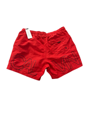 Calvin Klein Mens Regular fit Swim Trunks Swimwear Large Red Solid