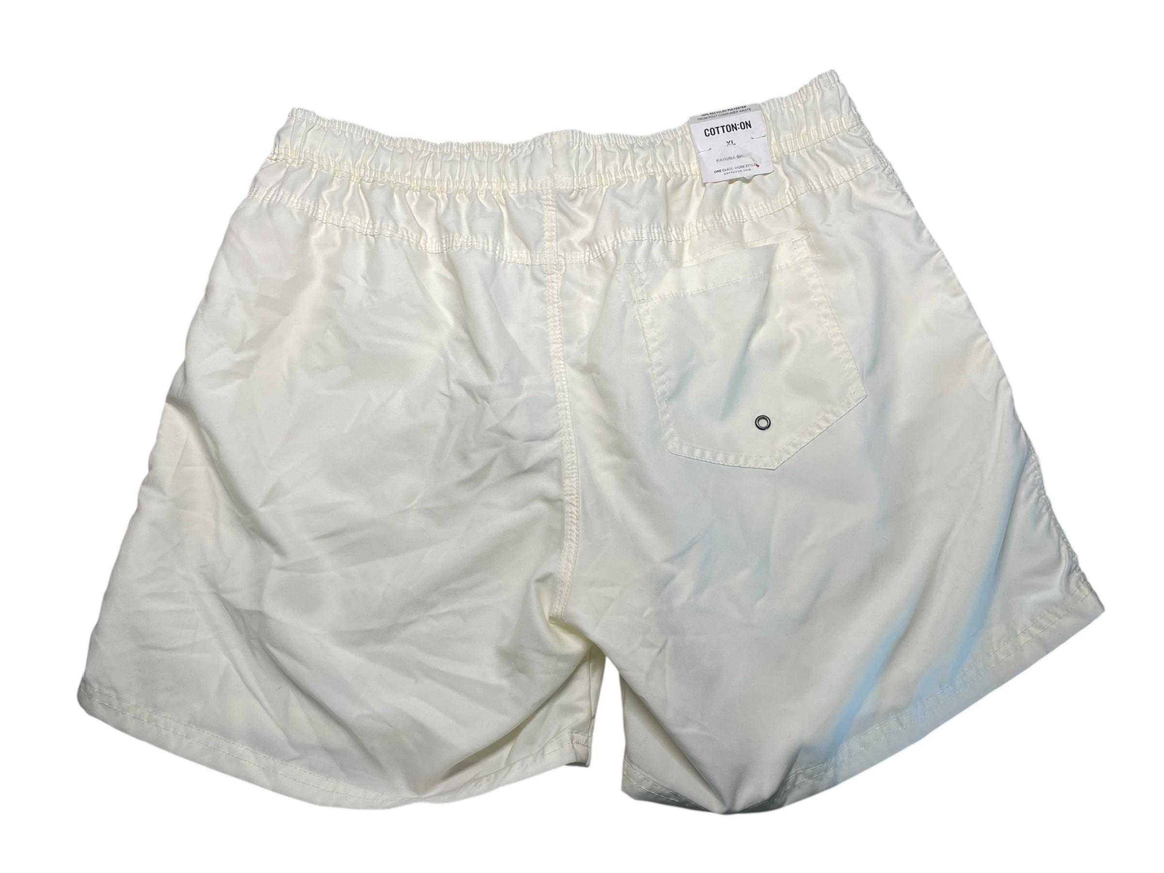 Cotton On Mens Regular fit Athletic Shorts XL Beige Solid
