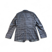 Tom Baine Mens Slim fit Sport Coat Blazer 42 R Multi Blue Plaid