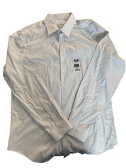 Calvin Klein Mens Regular fit Dress Shirt Large 16.5 in 34-35 Grey