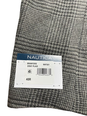 Nautica Mens Modern fit Sport Coat Blazer 40 R Light Grey Solid