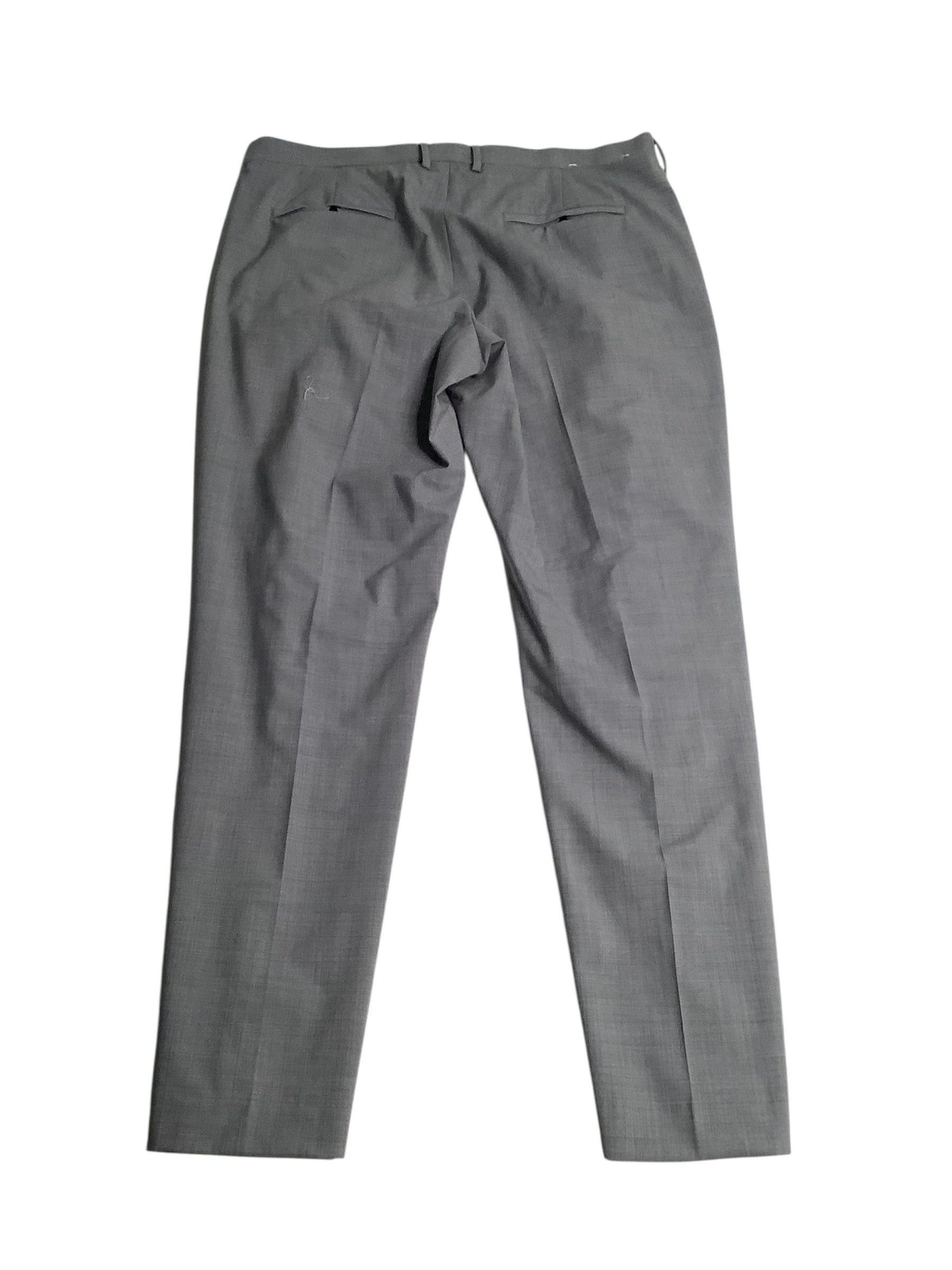 Perry Ellis Mens Slim fit Dress Pants 36 / 30 Charcoal Grey Wool