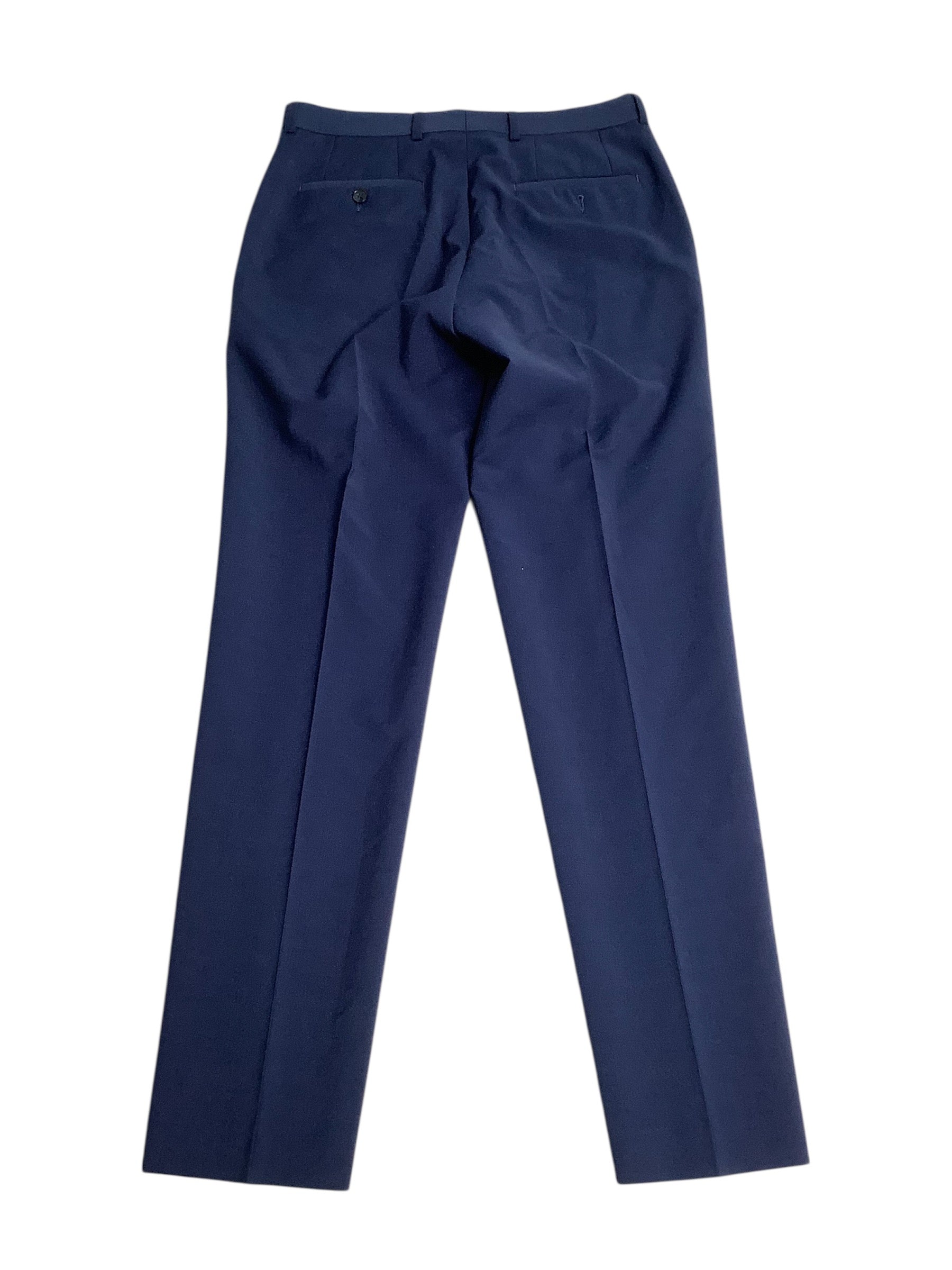 Bar III Mens Slim fit Dress Pants 30 / 32 Navy Blue Solid Wool