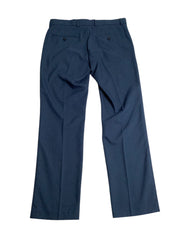 Perry Ellis Mens Slim fit Dress Pants 32 / 30 Navy Blue Check