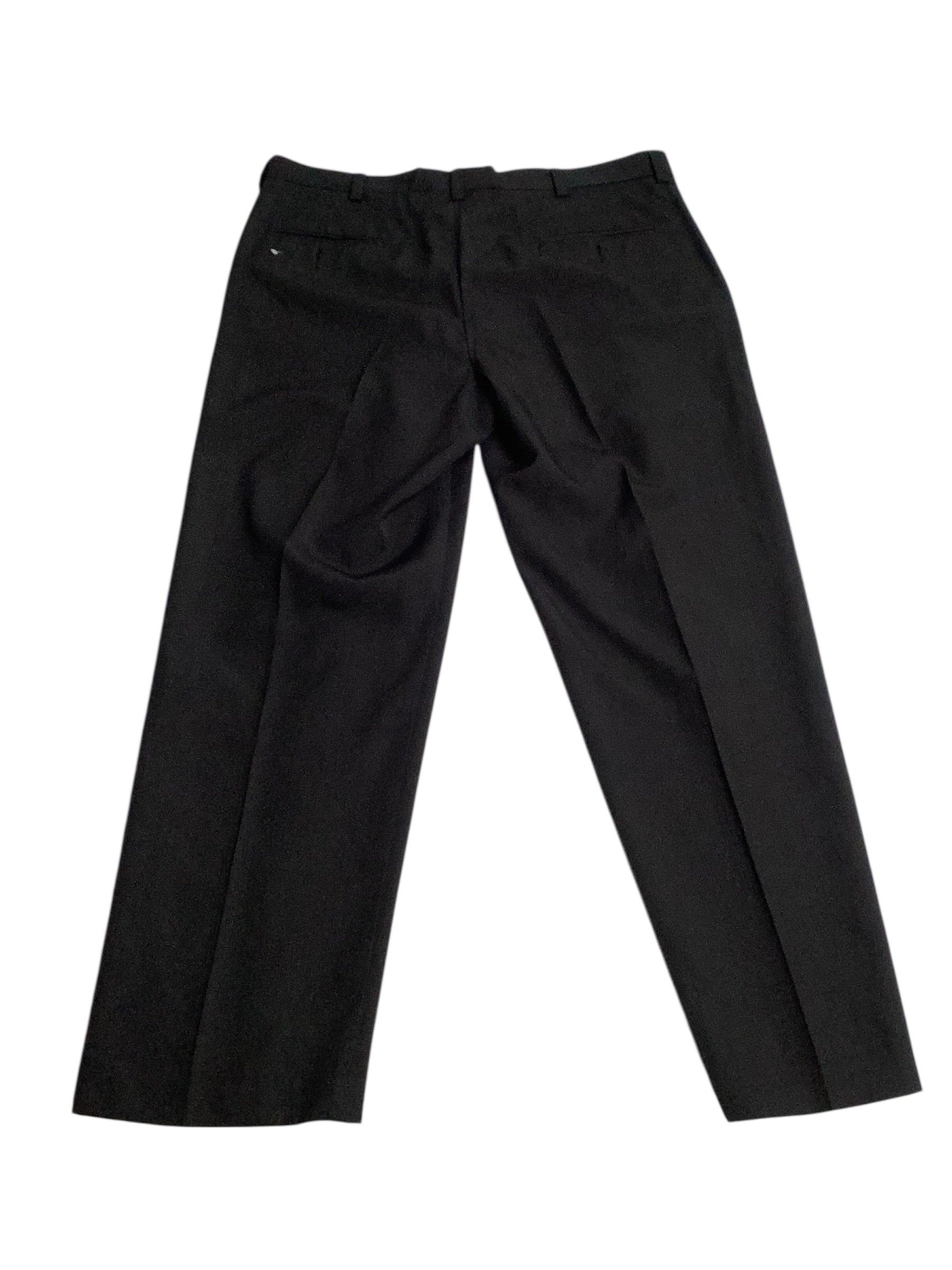 Kenneth Cole Reaction Mens Classic fit Dress Pants 36 / 30 Black Solid