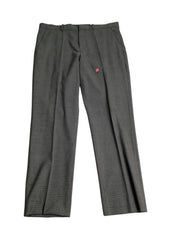 Perry Ellis Mens Slim fit Dress Pants 34 / 32 Charcoal  Grey Plaid