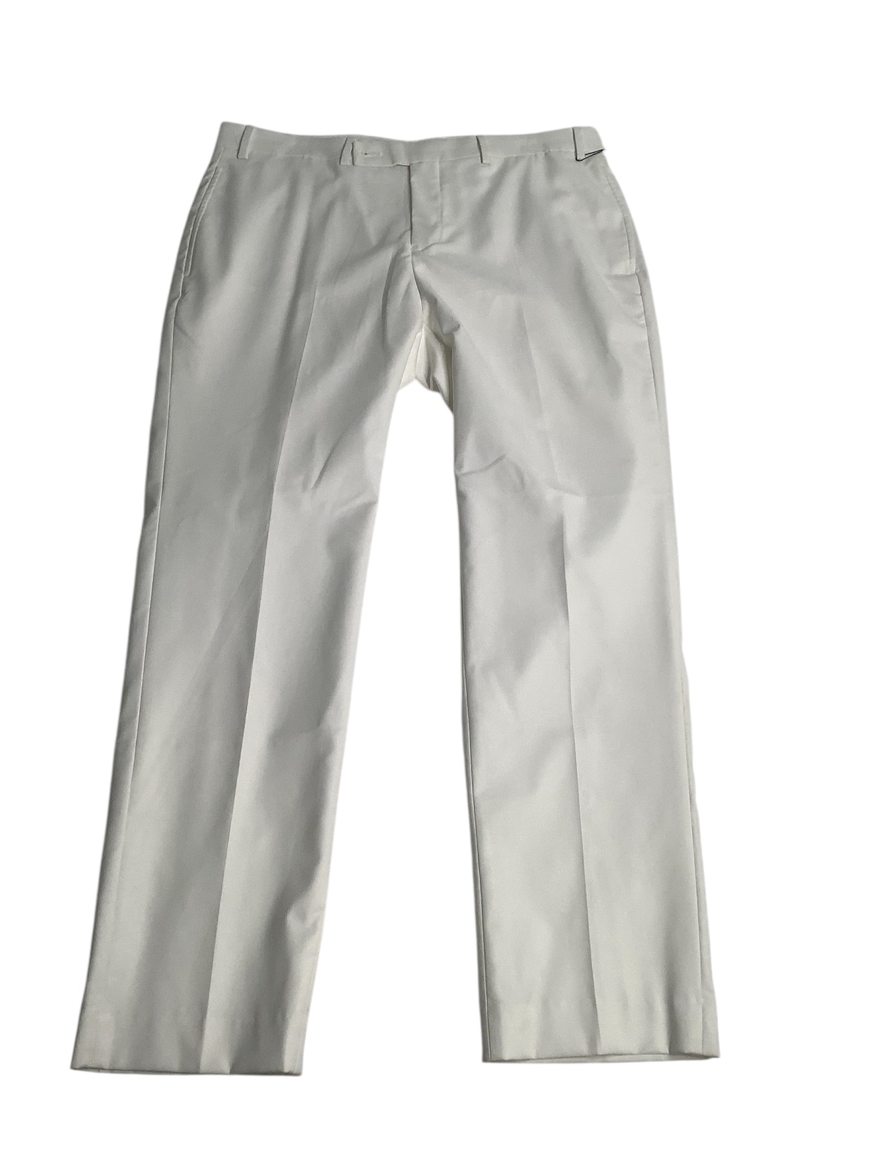 Calvin Klein Mens Slim fit Dress Pants 36 / 29 White Solid