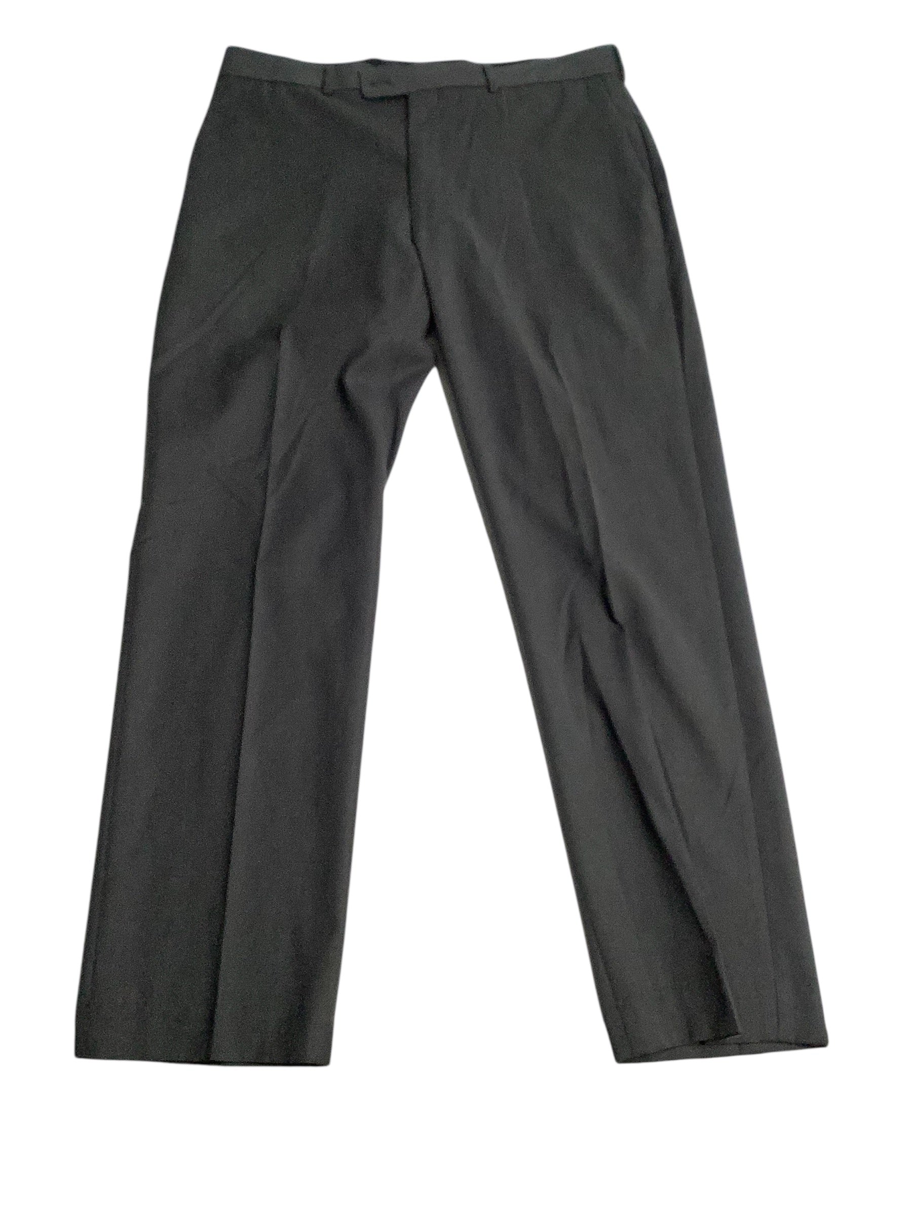 Perry Ellis Mens Slim fit Dress Pants 36 / 32 Charcoal Grey Solid