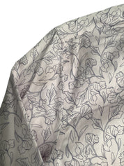 Bar III Mens Slim fit Long Sleeve Button-Up Shirt Small Purple Floral