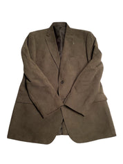 Tasso Elba Mens Slim fit Sport Coat Blazer 44 L Brown Solid