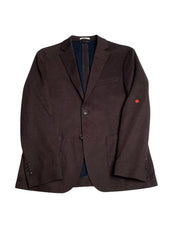 Bar III Mens Slim fit Suit Jacket Blazer 40 S Burgundy Red Herringbone