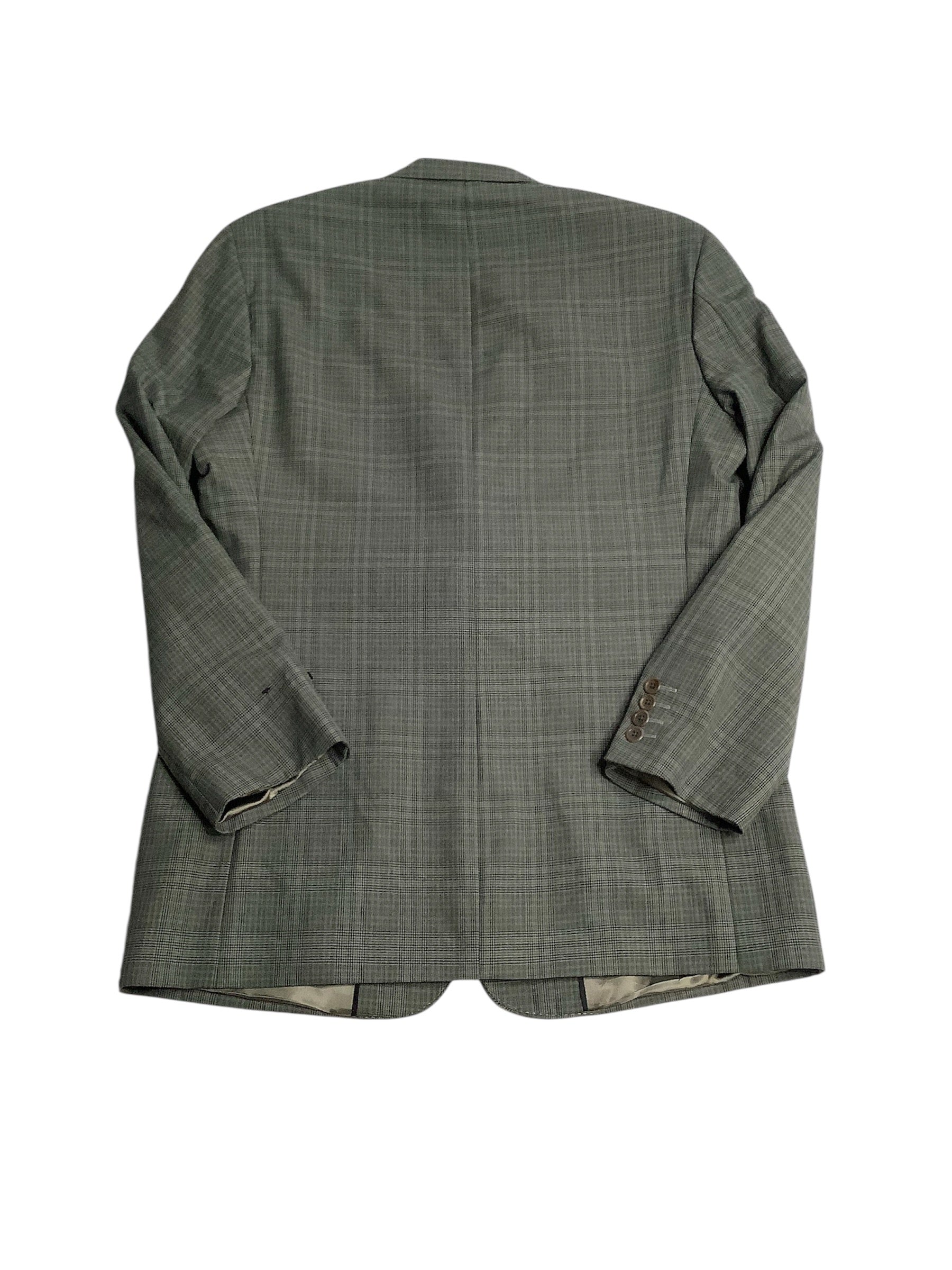 Perry Ellis Mens Modern fit Sport Coat Blazer 40 R Green Plaid