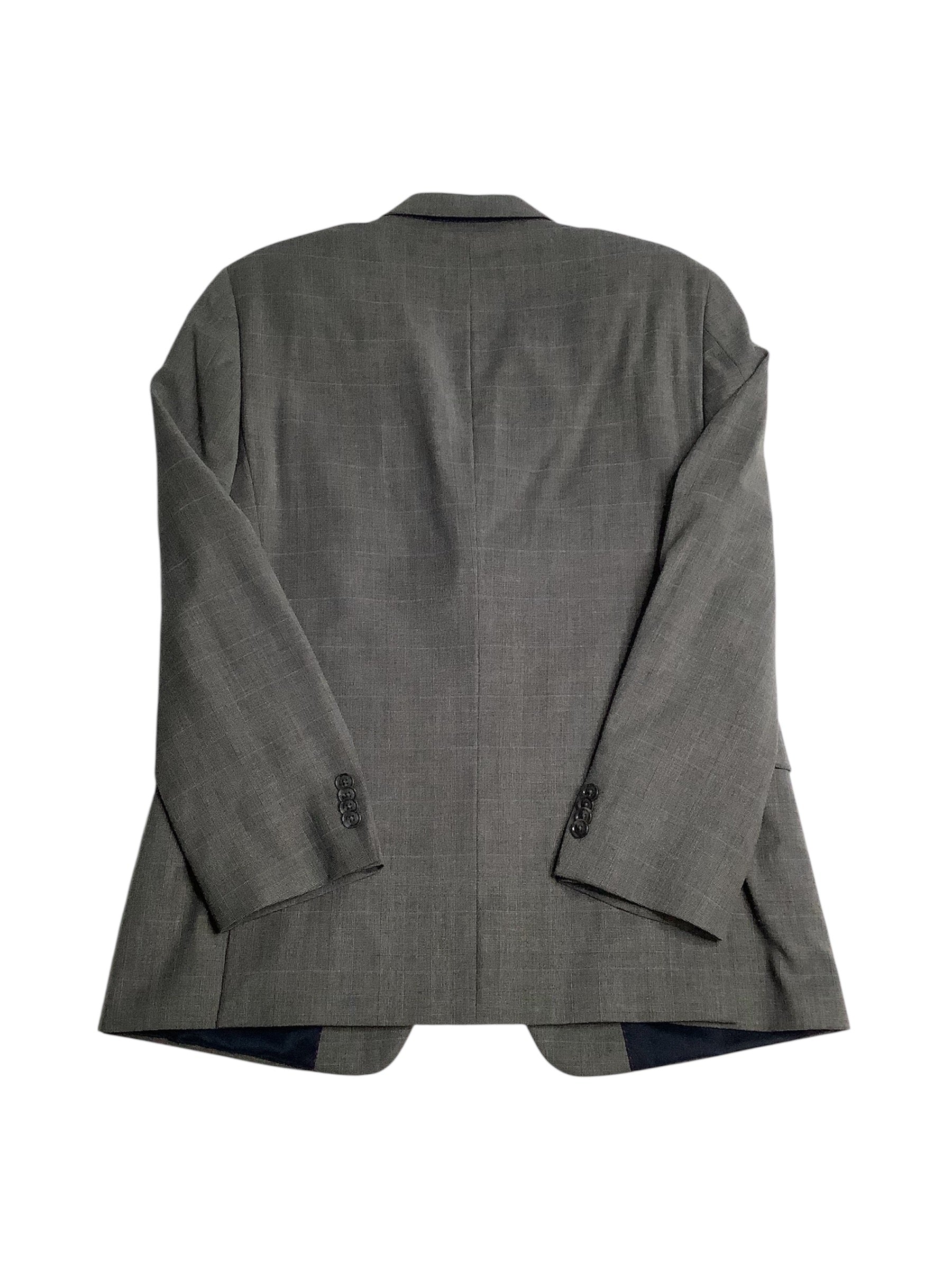 Tommy Hilfiger Mens Classic fit Sport Coat Blazer 40 R Dark Grey Plaid