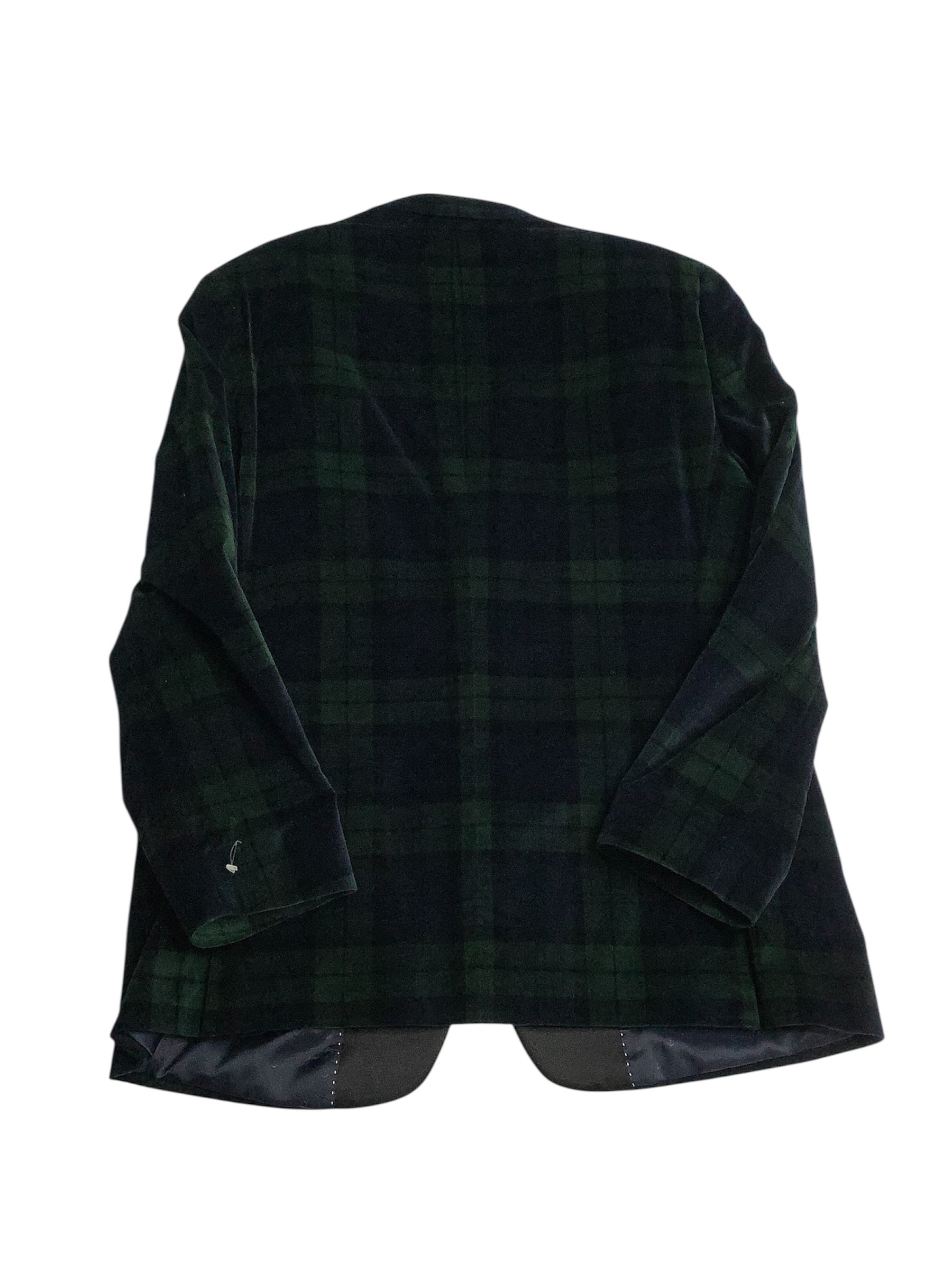 Tommy Hilfiger Mens Slim fit Sport Coat Blazer 42 R Dark Green Plaid