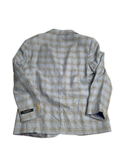 Tailorbyrd Mens Modern fit Sport Coat Blazer 40 S Multi Blue Plaid