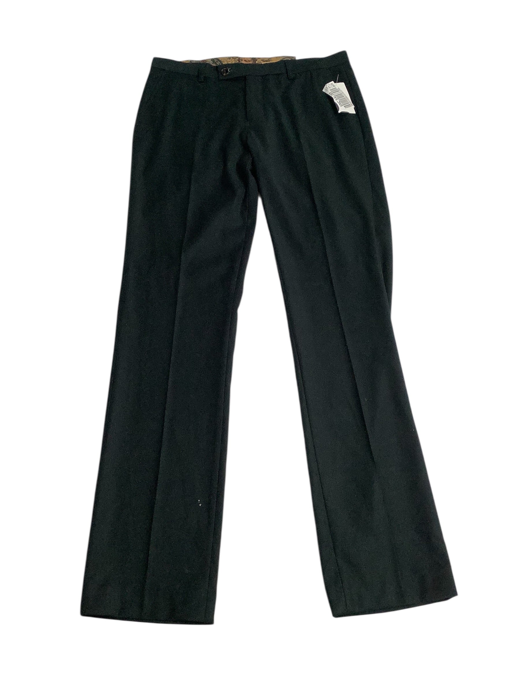 Paisley & Gray Mens Slim fit Dress Pants 31 / 32 Dark Green Solid