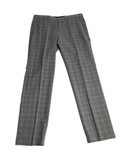 Hugo Boss Mens Regular fit Dress Pants 34 / 32 Charcoal Grey Plaid