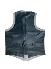 Bar III Mens Slim fit Button-Up Suit Vest Large Light Blue