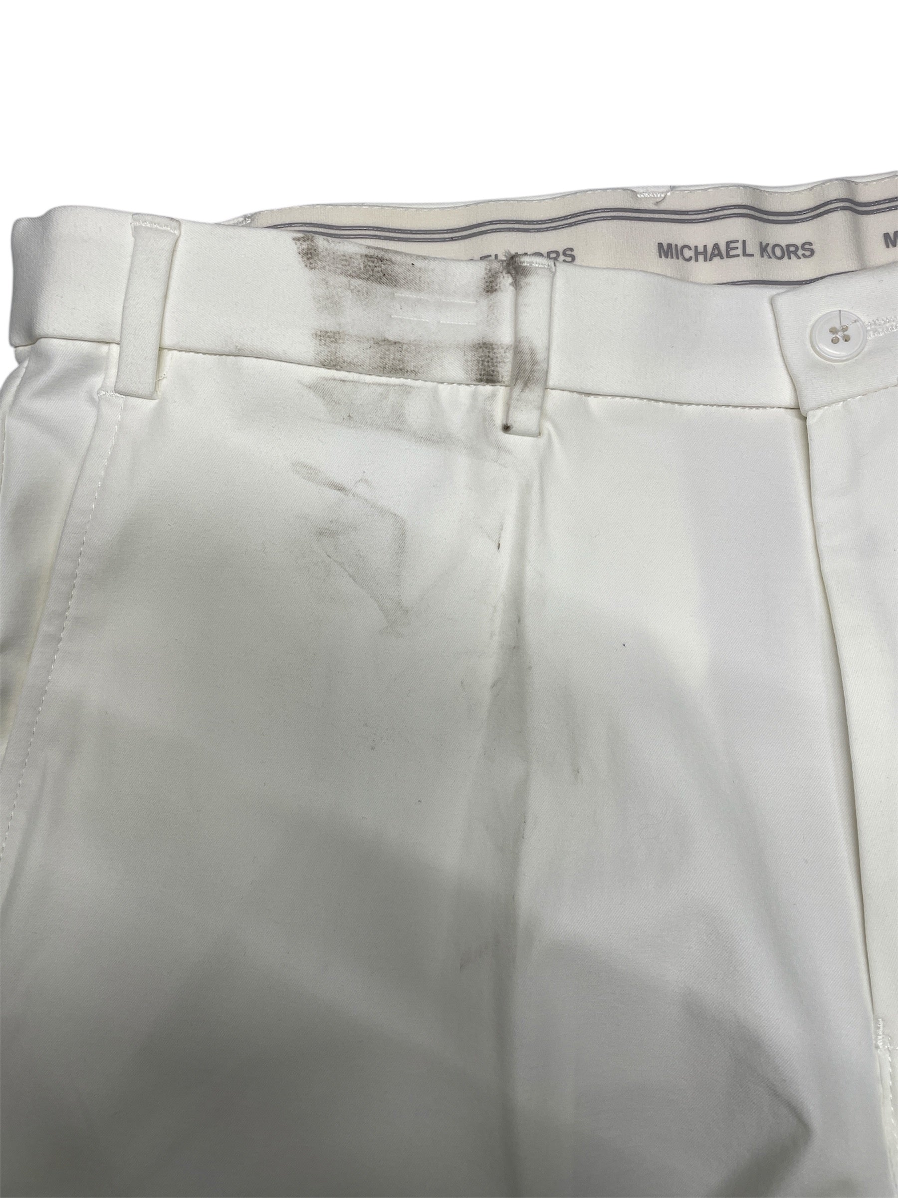 Michael Kors Mens Classic fit Dress Pants 36 / 32 White Solid