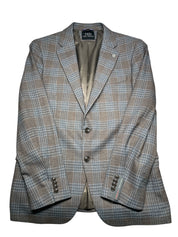 Ted Baker Mens Modern fit Suit Jacket Blazer 40 R Brown Plaid