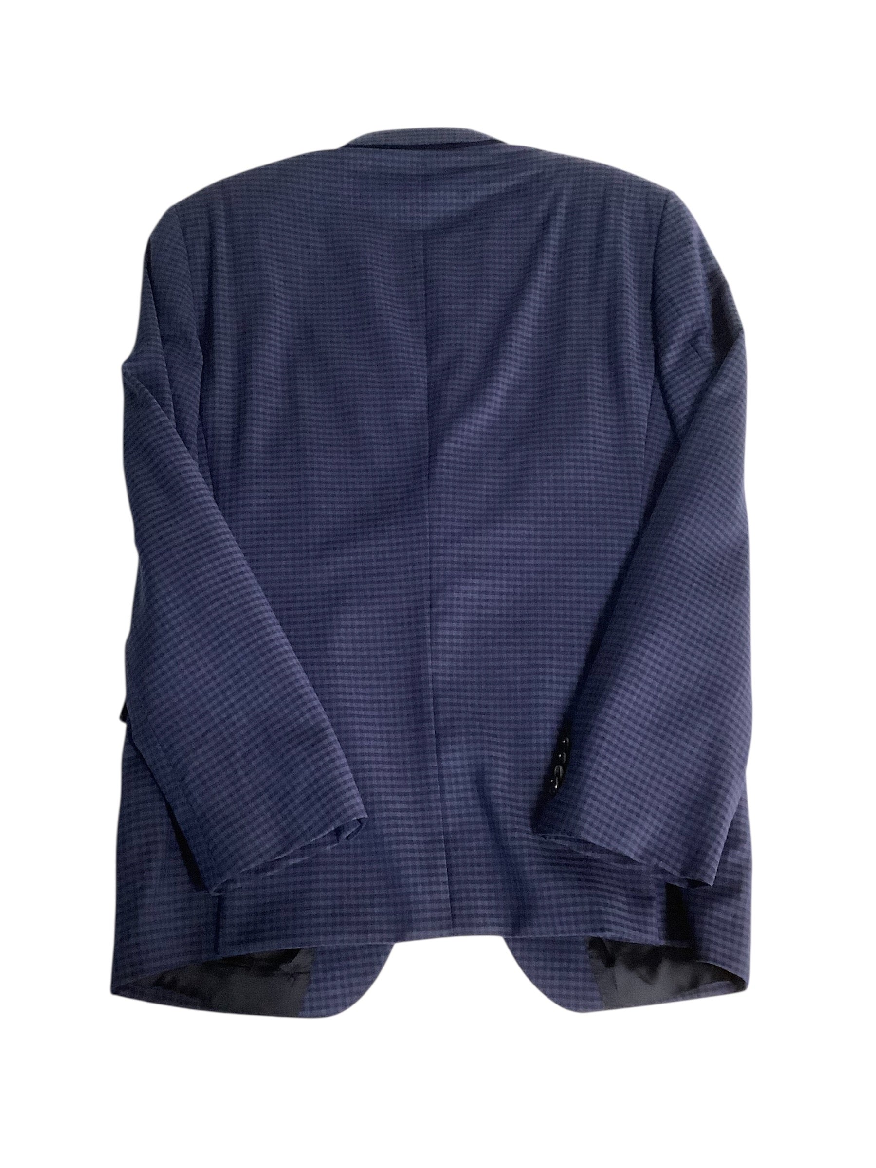 Hugo Boss Mens Classic fit Sport Coat Blazer 40 R Blue Check