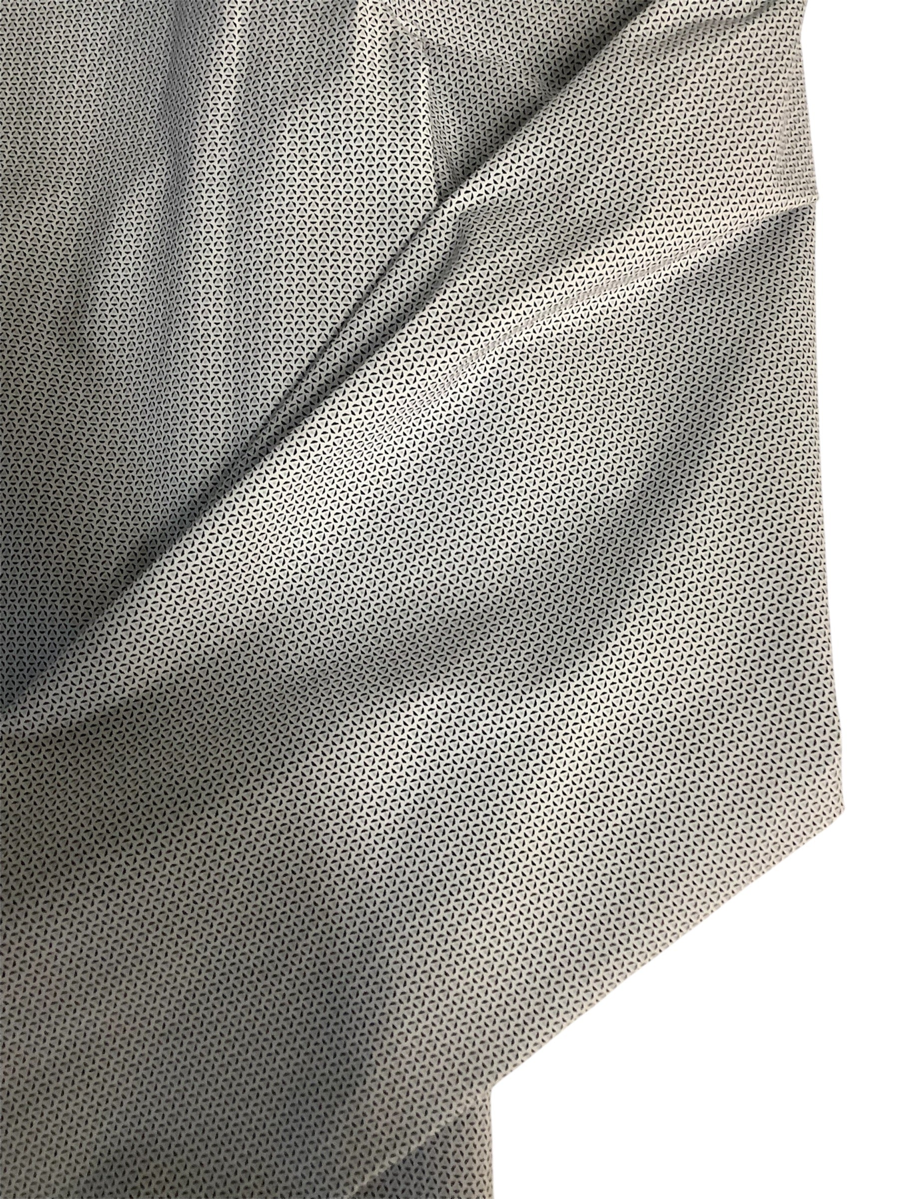 Calvin Klein Mens Slim fit Dress Shirt Large 16 in 34-35 White Geometric