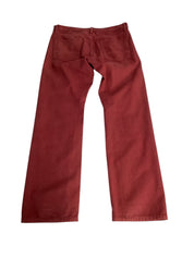 Nautica Mens Relaxed fit Chinos Pants 34 / 34 Red Solid