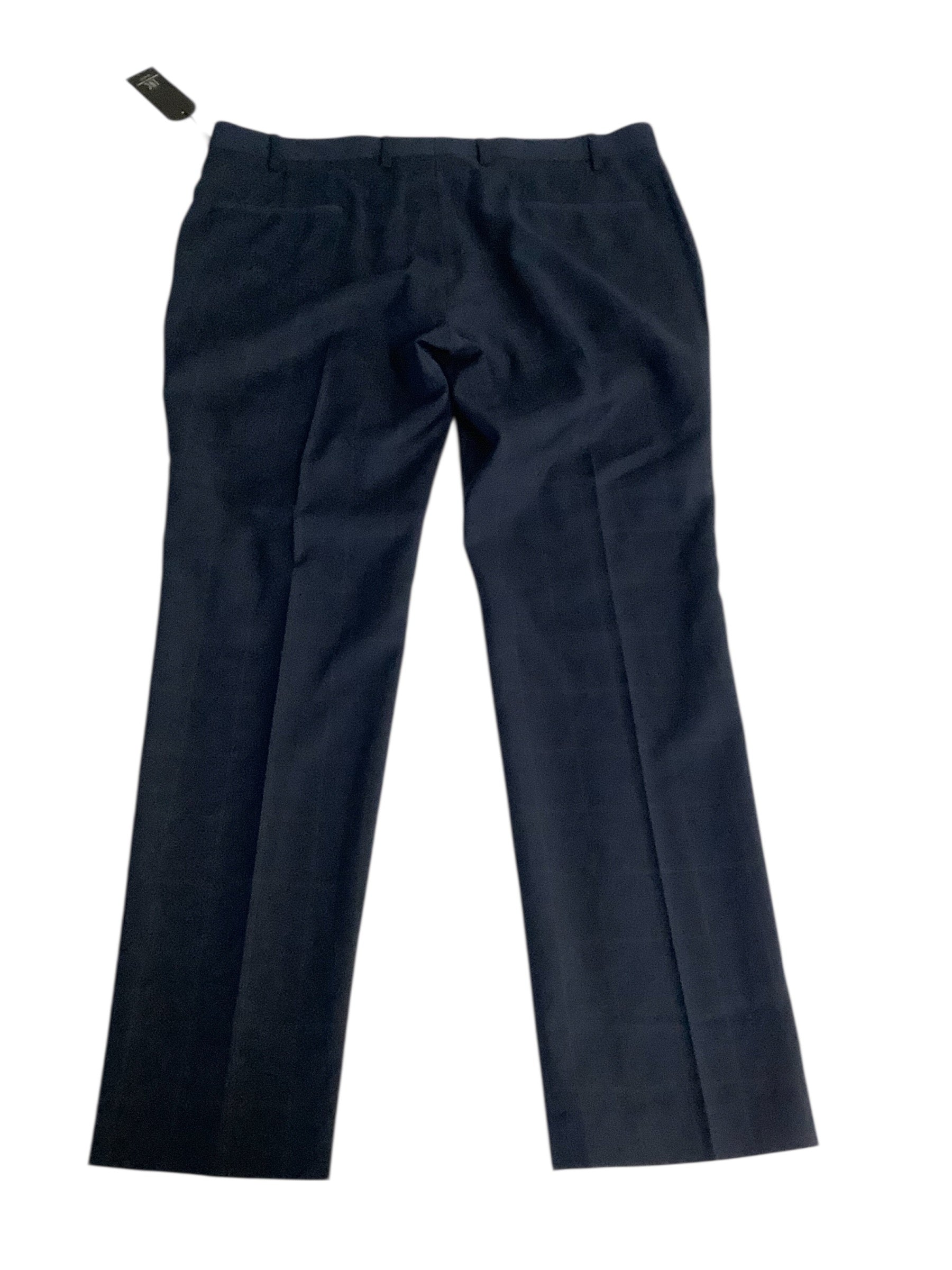 International Concepts Mens Classic fit Casual Pants 36 / 30 Navy Blue Check