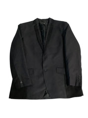 International Concepts Mens Slim fit Suit Jacket Blazer Large Black Solid