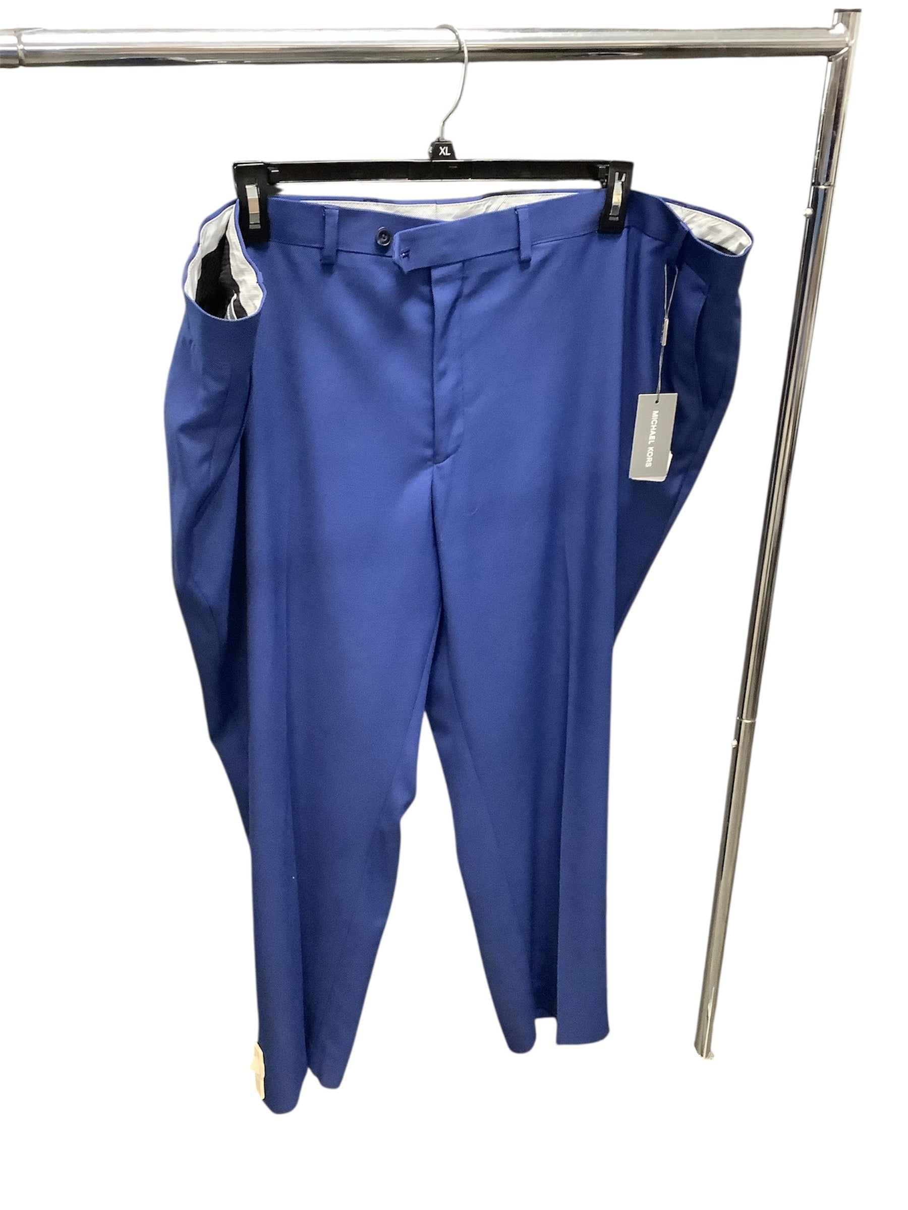 Michael Kors Mens Classic fit Dress Pants 52 / 30 Navy Blue