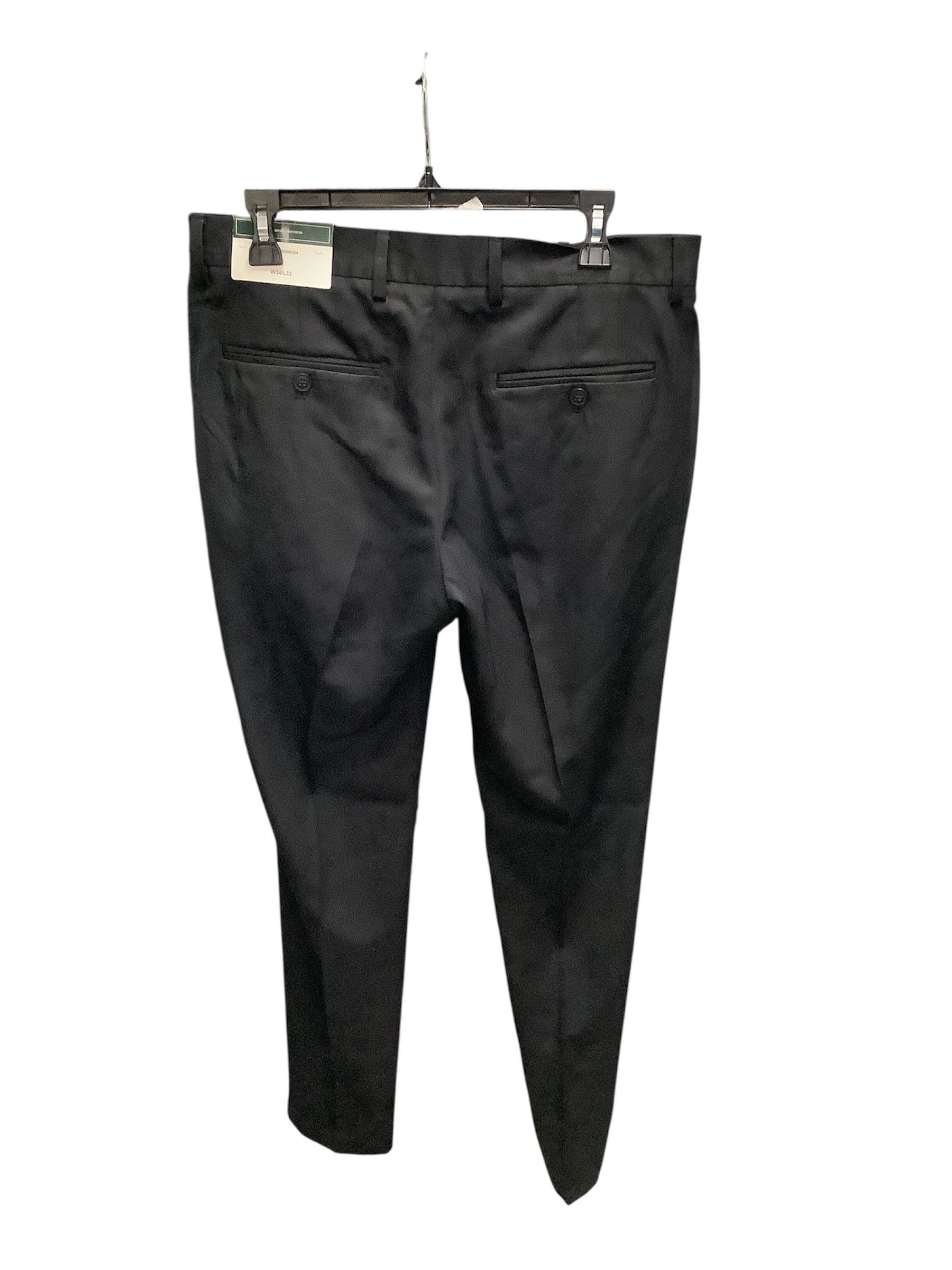 Brooks Brothers Mens Classic fit Dress Pants 34 / 32 Black Solid