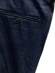 Perry Ellis Mens Modern fit Dress Pants 38 / 32 Blue Plaid