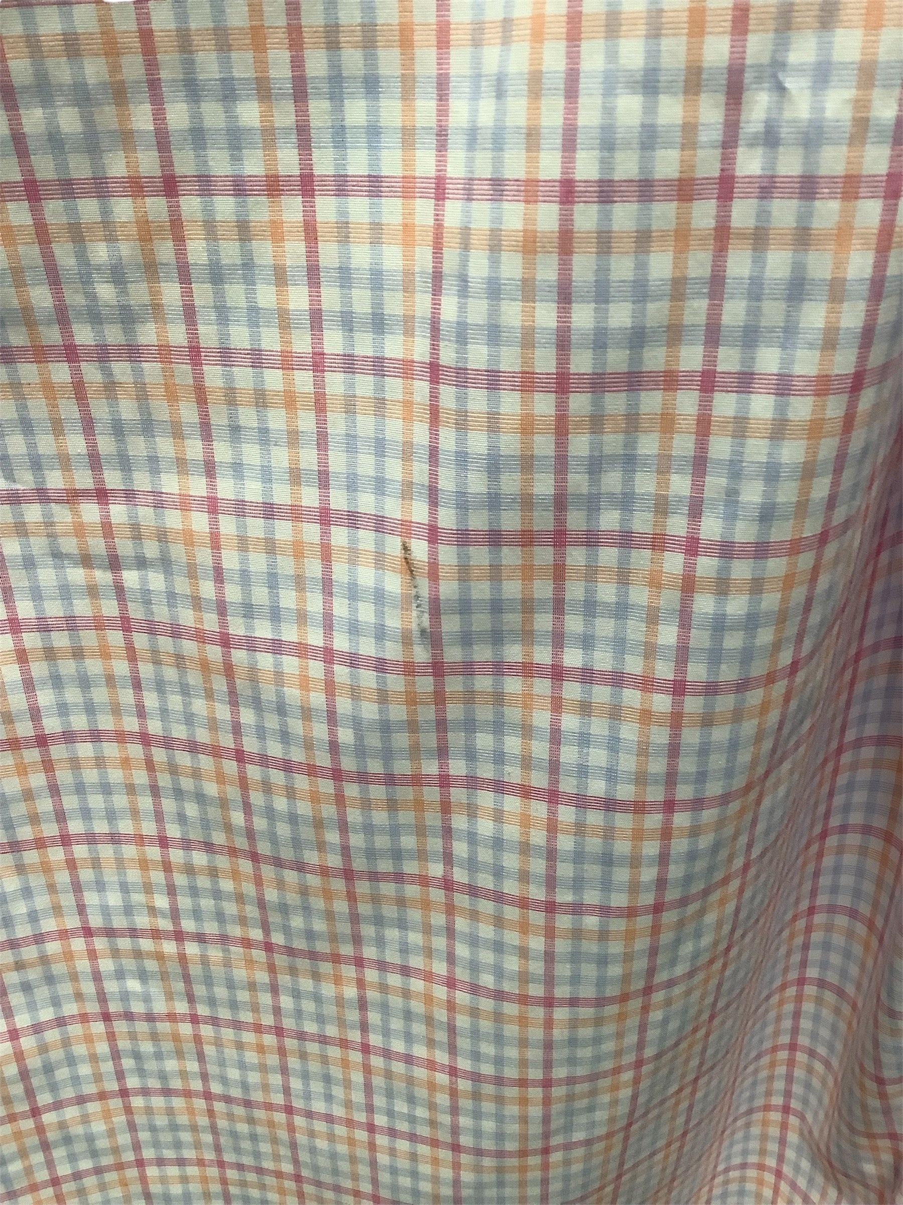 Tommy Hilfiger Mens Slim fit Dress Shirt Medium 15.5 in 32-33 White Check