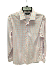 Tommy Hilfiger Mens Slim fit Dress Shirt Medium 15.5 in 32-33 White Check
