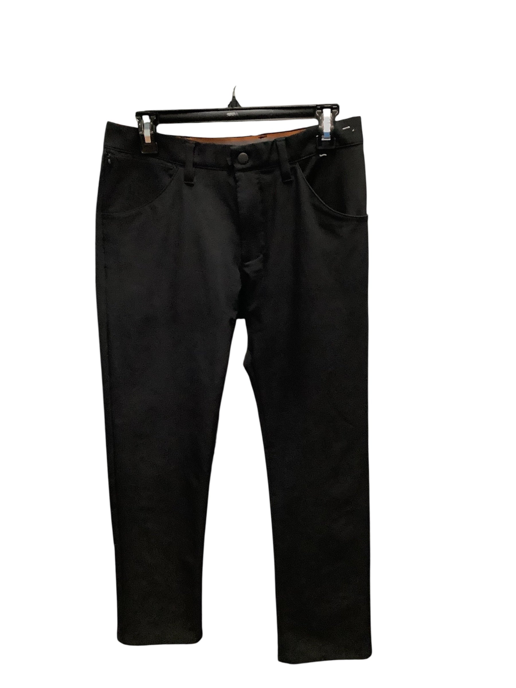 Docker's Mens Straight fit Casual Pants 30 / 32 Black Solid