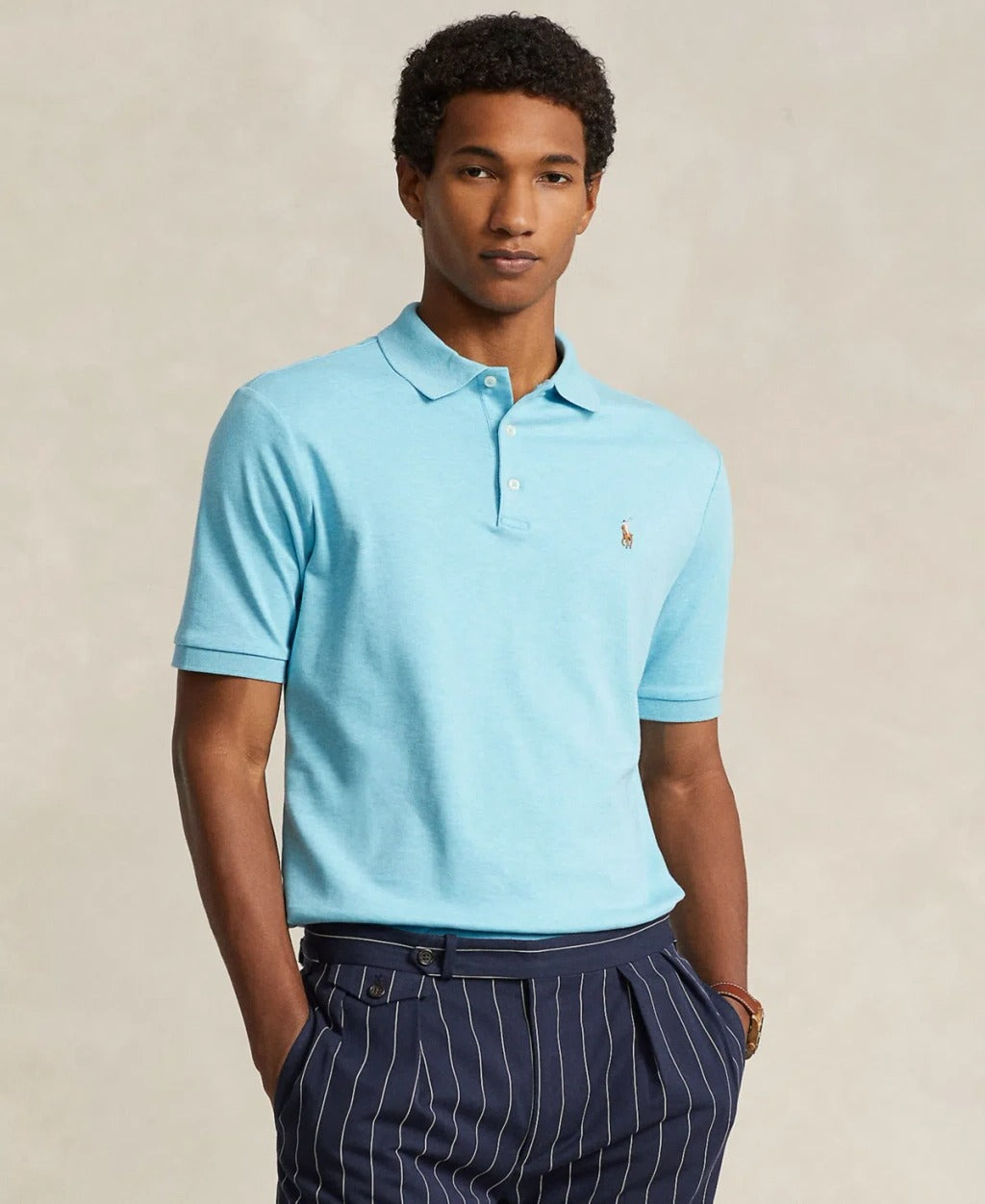 Polo Ralph Lauren Men's Custom Slim Fit Soft Cotton Polo Shirt XS Ligh – Bristol Apparel Co