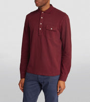 Polo Ralph Lauren Classic Fit Mesh Long Sleeve Polo Shirt Small Wine Red