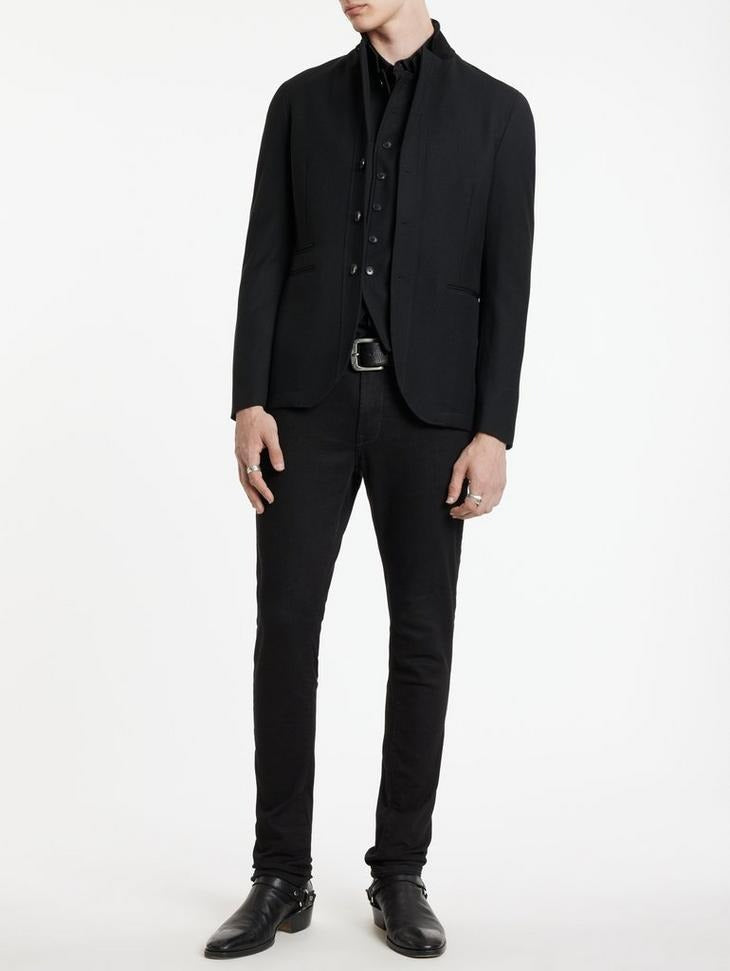 John Varvatos Mens Colden Jacket Sport Coat EU 52R Us 42R Black